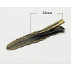 Iron Flat Alligator Hair Clip Findings PHAR-B013-AB-2