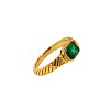 304 Stainless Steel Pave Cubic Zirconia Finger Rings for Women FS-WGAA4E7-09-2