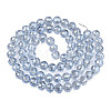 Electroplate Transparent Glass Beads Strands EGLA-N002-15-A01-2