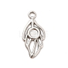 Non-Tarnish 304 Stainless Steel Pendant Cabochon Settings STAS-F282-13MC-1