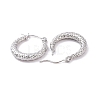 Non-Tarnish 304 Stainless Steel Chunky Hoop Earrings for Women EJEW-G293-19P-2