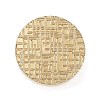 Texture Theme Roung Brass Stamp Head AJEW-M036-06K-G-2