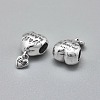 925 Sterling Silver European Beads STER-I019-16AS-2