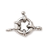 Brass Spring Ring Clasps KK-D407-01P-B-1