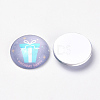 Printed Glass Flat Back Cabochons X-GGLA-Q056-015-12mm-2