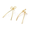 Brass Stud Earrings for Women EJEW-M251-06G-1