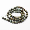 Natural African Turquoise(Jasper) Beads Strands G-D840-15-4mm-2