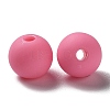 Frosted Opaque Acrylic Beads OACR-P019-01B-04-2