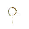 Natural Yellow Jade Round Beaded Bracelet NC1314-01-1