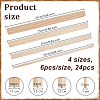 24Pcs 4 Styles Triangle Wood Sticks DIY-OC0012-47B-2