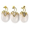 Natural Quartz Crystal Pendants G-L524-17G-10-1