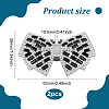 2Pcs Alloy Shoe Buckle Clips FIND-FG0003-10B-2