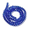 Electroplate Transparent Glass Beads Strands EGLA-A035-T6mm-L21-2