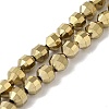 Electroplated Synthetic Non-magnetic Hematite Beads Strands G-I364-L01-2