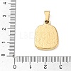 304 Stainless Steel Pendants SA-CBA34D4-03B-G-3