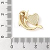 Brass Micro Pave Clear Cubic Zirconia Pendants KK-I712-54A-G-3