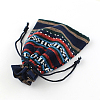 Ethnic Style Cloth Packing Pouches Drawstring Bags X-ABAG-R006-10x14-01A-2