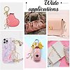 2Pcs 2 Style Alloy Rhinestone Keychain Sets KEYC-WR0001-01N-3
