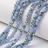 Electroplate Glass Beads Strands EGLA-A034-J6mm-S02-1