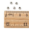 Round Brass Cord End Caps KK-D275-01P-3