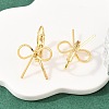 Bowknot Brass Leverback Earrings EJEW-A150-04B-G-2