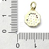 Brass Micro Pave Colorful Cubic Zirconia Pendants KK-H475-18G-01-3