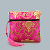 Chinese Style Square Cloth Zipper Pouches CON-PW0001-090I-1