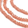 Baking Paint Imitation Jade Glass Bead Strands DGLA-A034-J8MM-A34-4