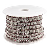 Brass Rhinestone Strass Chains CHC-T006-01G-2