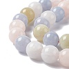 Natural White Jade Imitation Morganite Beads Strands G-I334-04C-4