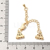 Brass Micro Pave Cubic Zirconia Chain Extender KK-G503-02G-3