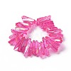 Natural Quartz Crystal Points Beads Strands G-K181-B10-2