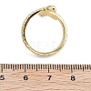 Rack Plating Brass Cuff Finger Rings for Women RJEW-M028-36G-3