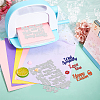2Pcs 2 Styles Easter Theme Carbon Steel Cutting Dies Stencils DIY-WH0309-3456-7