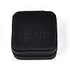 Square PU Leather Jewelry Set Box PAAG-PW0012-05D-1