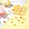 70Pcs Rubberized Style Acrylic Beads MACR-FS0001-71D-10