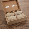 Gorgecraft Rectangle Wooden Wedding Double Ring Box OBOX-GF0001-09-4