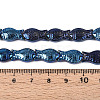 Transparency Electroplate Glass Beads Strands GLAA-T023-40B-06-4