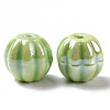 Handmade Pearlized Porcelain Beads X1-PORC-G010-01G-3