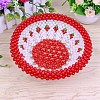DIY Handmade Acrylic Beaded Weaving Fruit Basket Kit DIY-WH0250-86-1