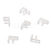 6Pcs 925 Sterling Silver Hollow Initial Beads STER-TA0001-53F-2