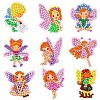 DIY Fairy Diamond Painting Sticker Kits DIAM-PW0001-192A-1