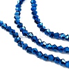 Transparent Electroplate Glass Beads Strands EGLA-A039-T2mm-UA03-3