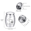 Stainless Steel Cremation Urn AJEW-CN0001-91A-2