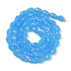 Electroplate Imitation Jade Glass Beads Strands EGLA-N013-J8mm-D05-2