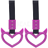 2Pcs ABS Plastic Devil Heart Rear Bumper Warning Handle Ring HJEW-SP0001-51C-1