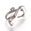 304 Stainless Steel Clip-on Earring Findings STAS-P206-02P-2