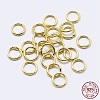 925 Sterling Silver Soldered Closed Jump Rings STER-F036-03G-1x8-3