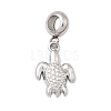 304 Stainless Steel Sea Animal European Dangle Charms STAS-D153-04A-P-1
