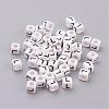 Acrylic Horizontal Hole Letter Beads PL37C9308-L-1